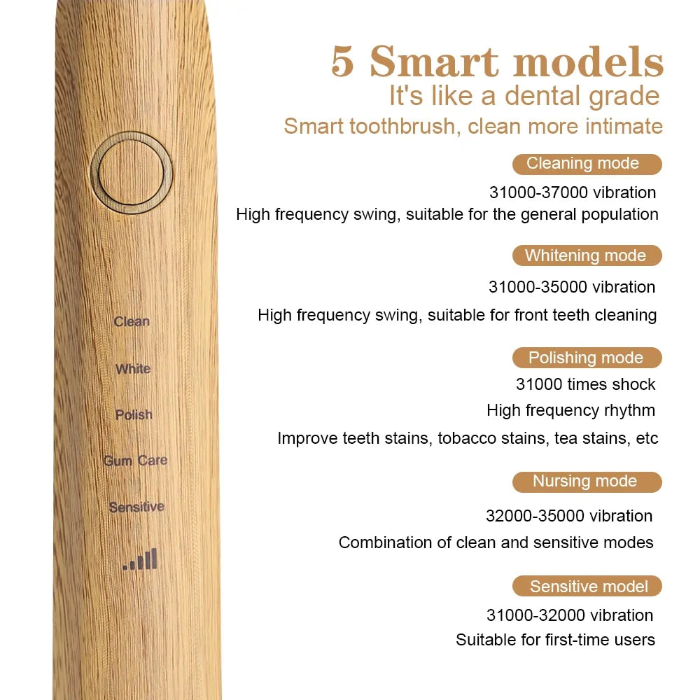 Advanced Eco Gen: Electric Bamboo Charcoal Toothbrush